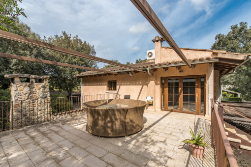 Upper floor terrace with view