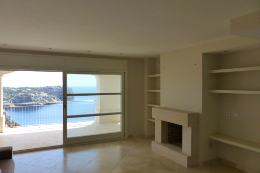 Bright and airy living area