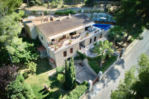 Exterior view of the villa