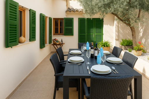 Dining area in private ambience