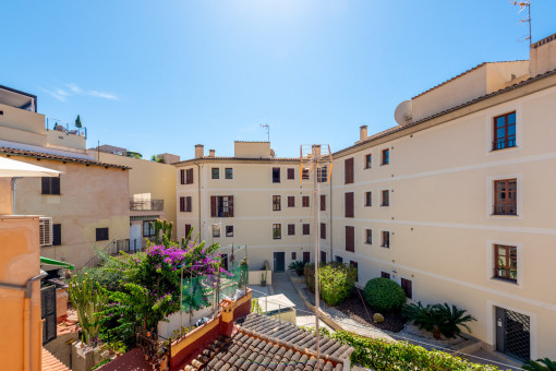 View of the charming courtyard