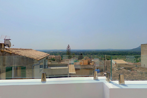 Panoramic view from rooftop terrace	