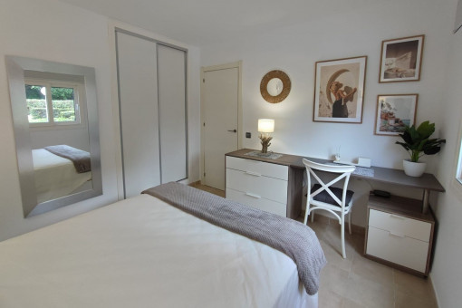 Bedroom with working area