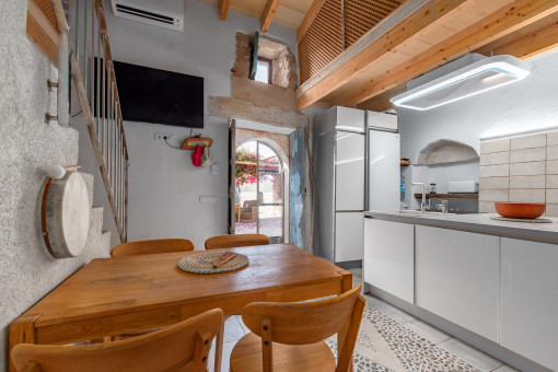 Kitchen and dining area