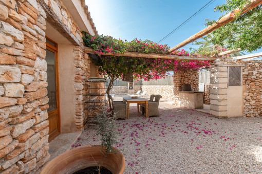 Patio side view