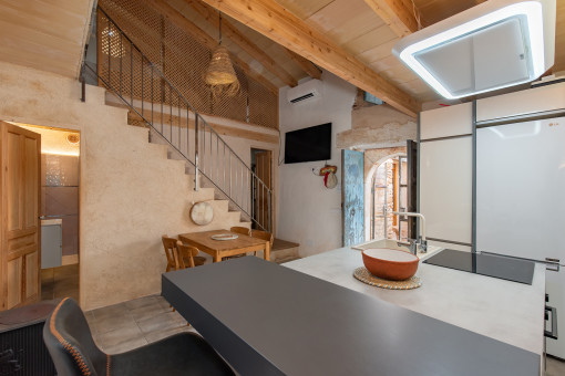 Fitted kitchen front view