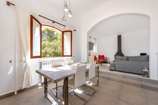 Living and dining area