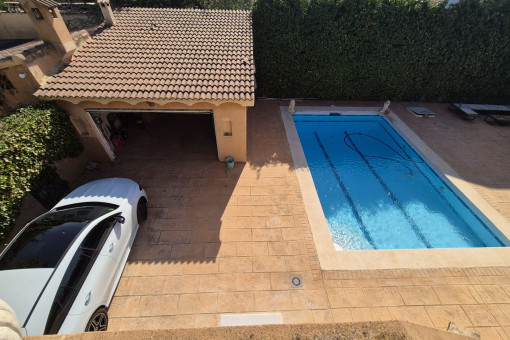 Garage and pool