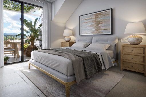 Master bedroom with terrace access 
