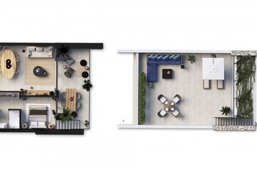 Penthouse floor plan 