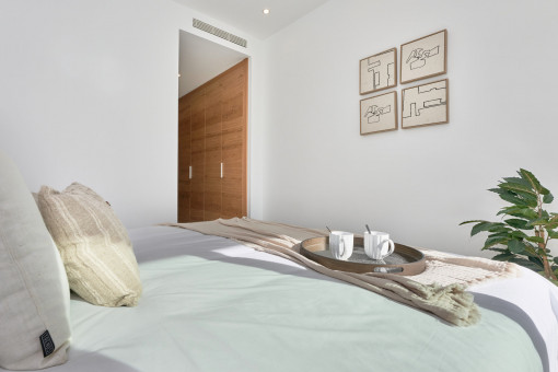 One of the three bedrooms