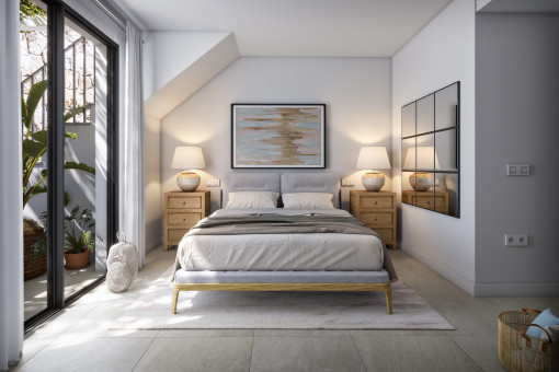 Master bedroom with garden access 