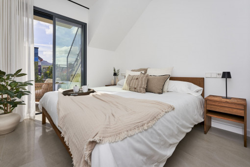 Master bedroom with garden access