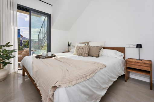 Master bedroom with garden access