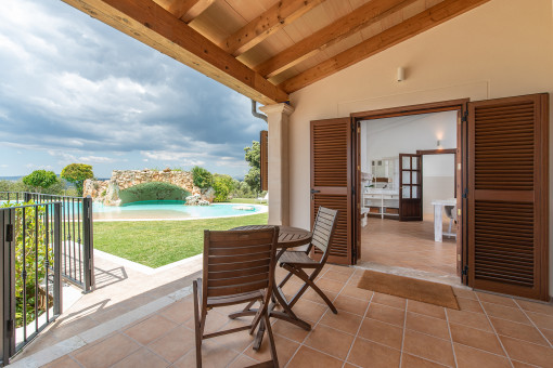 Covered terrace