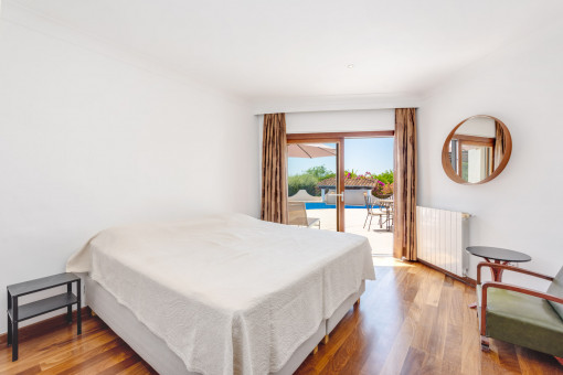 One of three bedrooms on the main floor