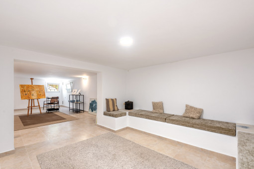 TV room on the lower level