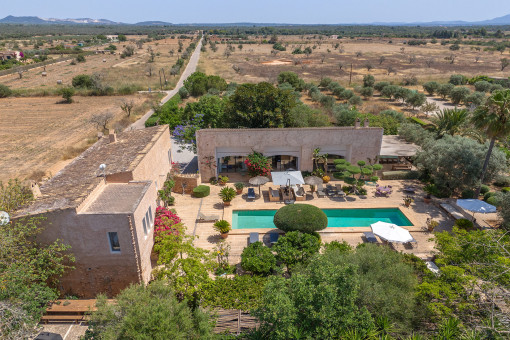 Finca birds eye view