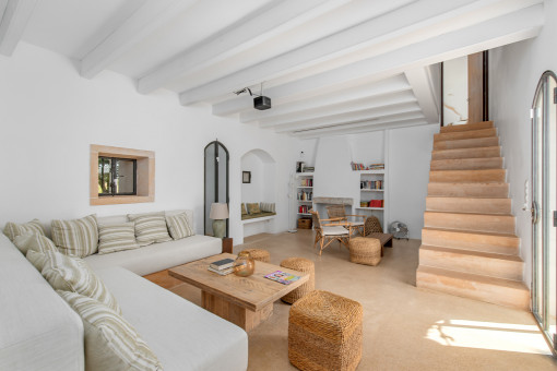 Living area in the guesthouse