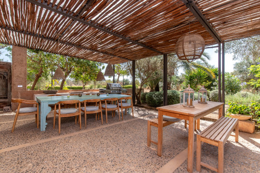 Terrace with barbecue area