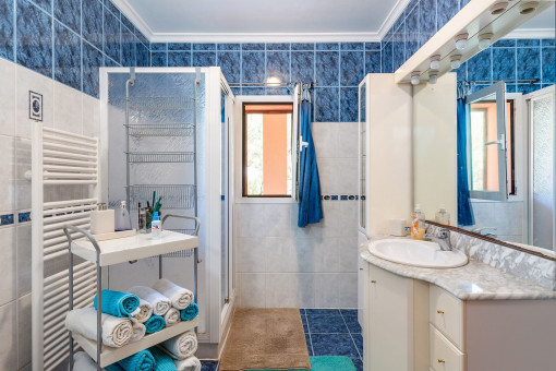 Bathroom with daylight on the groundfloor
