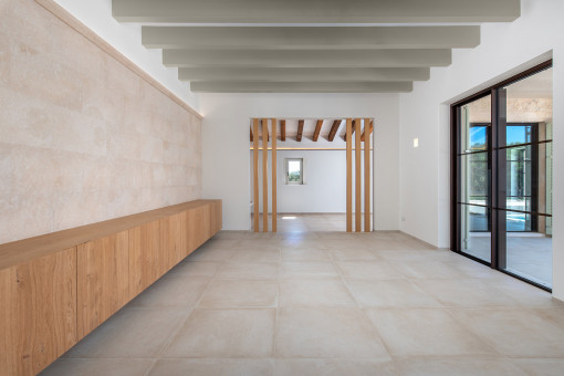 Spacious dining area
