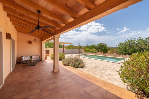Covered terrace