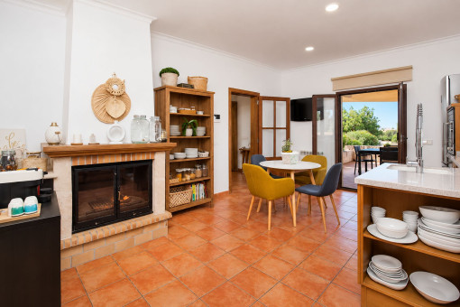 Kitchen with dining area