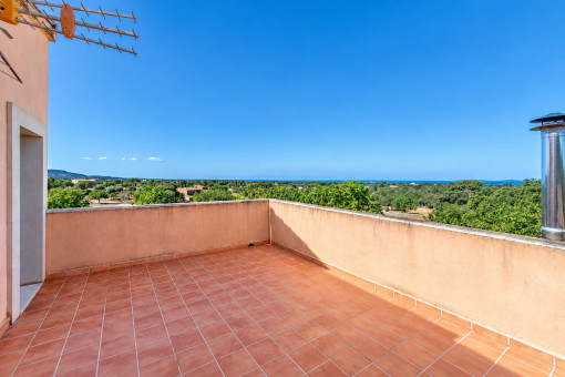 Terrace with a view as far as Cabrera