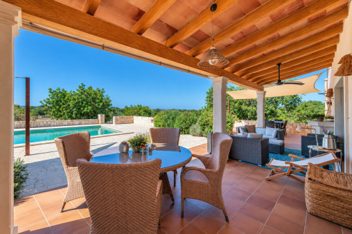 Terrace with direct access to the pool