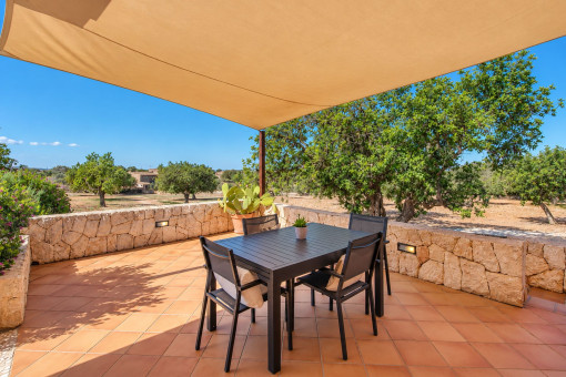 Seating area by the main terrace