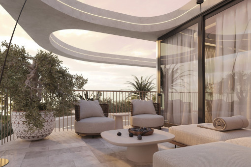 Terrace on the living level