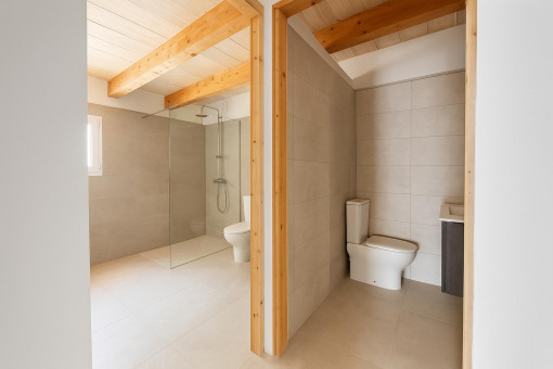 Guest toilet and separate shower room