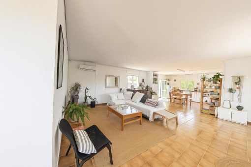 Living area of the guest apartment