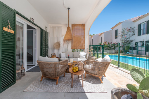 Beautiful duplex apartment in a complex close to the beach in Cala Santanyi