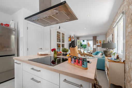 Open, modern kitchen
