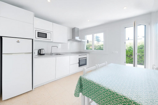 Kitchen with dining area