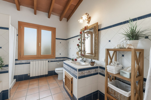 First upstairs bathroom