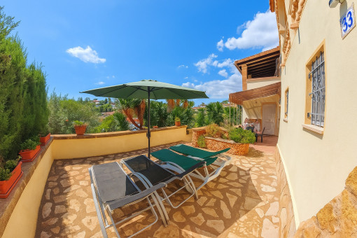 Sun terrace with wide panoramic view