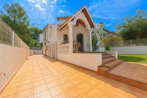 Driveway and main entrance view