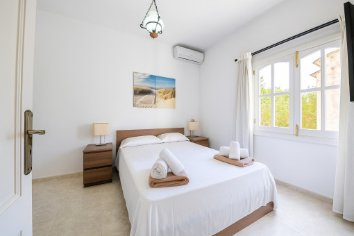 One of two bedrooms on the upper floor