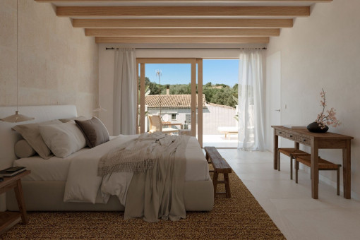 One of the three bedrooms