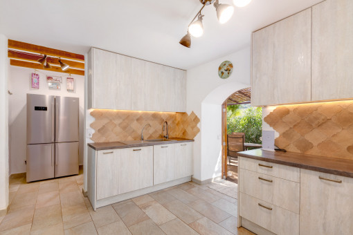 Kitchen with separate pantry