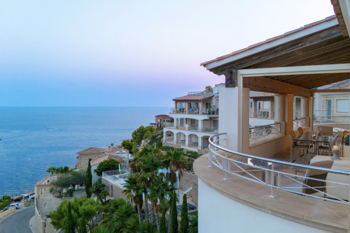 Stunning views of the blue sea and green surroundings