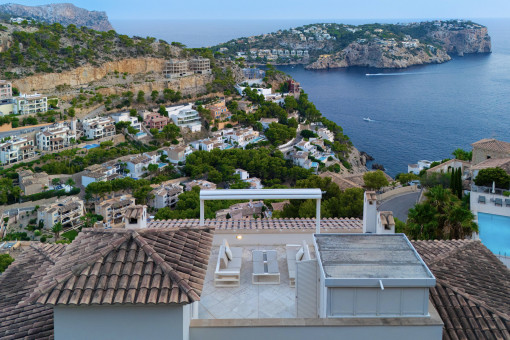 Private outdoor area for relaxing moments with sea view