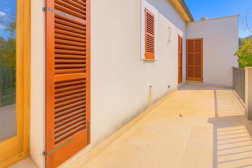 Terrace connected to bedrooms