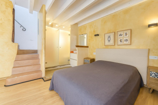 Master bedroom with bathroom on the upper floor