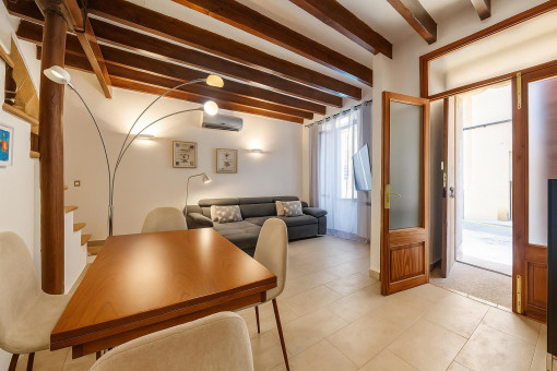 Entrance, living and dining area