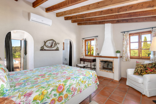One of the three bedrooms