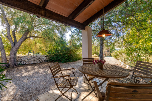 Covered terrace